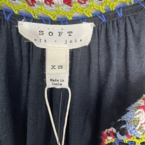 Soft Joie Karlyn Embroidered Split Neck Sleeveless Halter Side Slit Maxi…​​​ - Picture 5 of 9